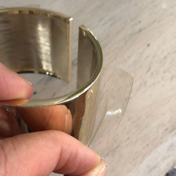 NEW Victoria’s Secret gold wide studded cuff bracelet. - Picture 5 of 6